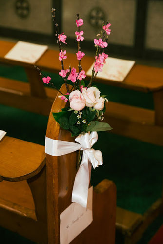 Blossom and Rose Church Pew