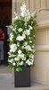 Tall White Ceremony Church Flowers