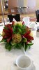 Lily and Pincushion Table Arrangement