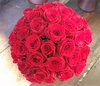 Bridal Bouquet filled with Red Columbian Roses