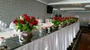 Red Rose Vase Arrangements with Red Petals for your Bridal Table