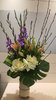 Kale and Tigers with Magnolia Corporate Reception Flowers