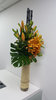 Gold Vanda Orchids and Lilies